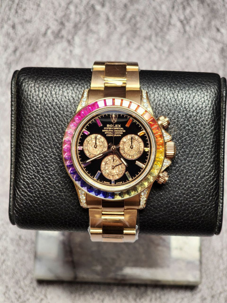 Золотые au750 пробы Rolex Cosmograph Daytona 116595RBOW