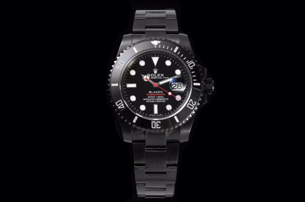 Rolex Single Red Submariner Date LN (black, DLC) 116610LN