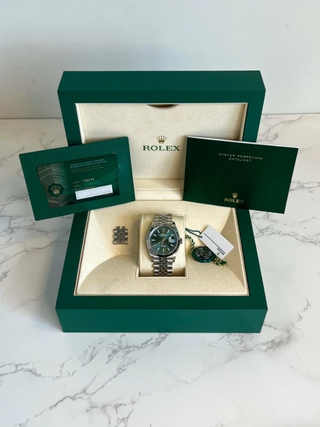 Rolex Datejust 36 green dial Jubilee bracelet 126234