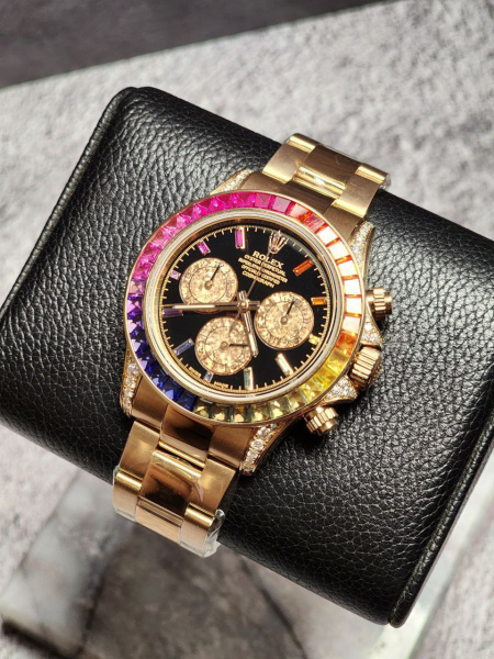 Золотые au750 пробы Rolex Cosmograph Daytona 116595RBOW