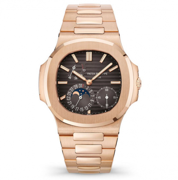 из золота au750 пробы Patek Philippe Nautilus 5712/1R-011 Moon Phase Rose Gold