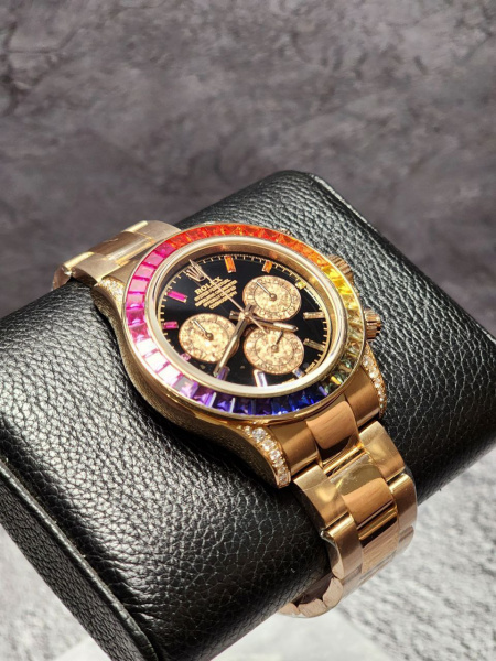 Золотые au750 пробы Rolex Cosmograph Daytona 116595RBOW