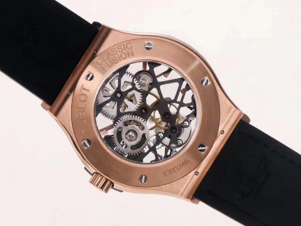 Hublot Classic Fusion Skeleton Tourbillon King Gold Baguette 45 505.OX.0180.LR.1904