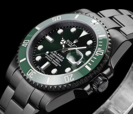 Rolex Blaken Submariner Date LV (black, DLC) 116610LV