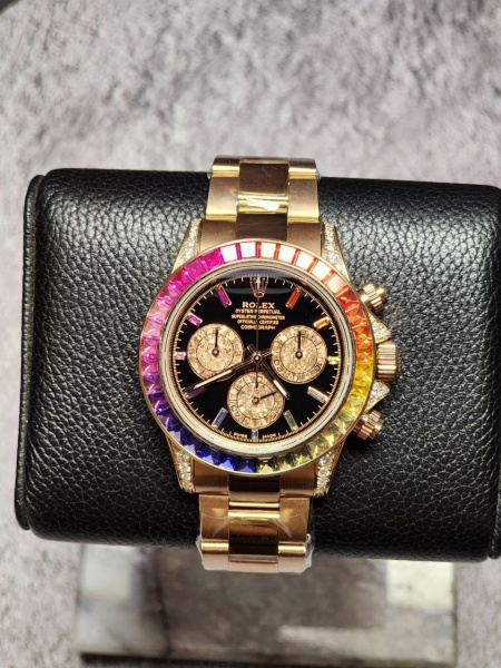 Золотые au750 пробы Rolex Cosmograph Daytona 116595RBOW
